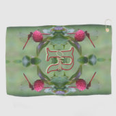 Serviette De Golf Monogramme personnalisé Votre initiale Nom Libellu (Horizontal)