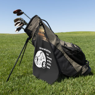 Serviette De Golf Monogramme photo du Horse et du Golf Club