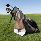 Serviette De Golf Monogramme photo pour animaux de famille (Vert)