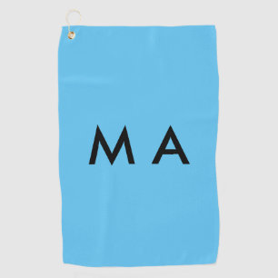 Serviette De Golf Monogramme simple ajoutez votre lettre de nom homm