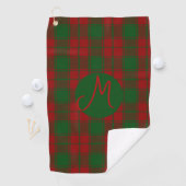 Serviette De Golf Monogramme Tartan de Middleton (En situation)