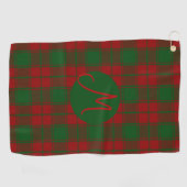 Serviette De Golf Monogramme Tartan de Middleton (Horizontal)