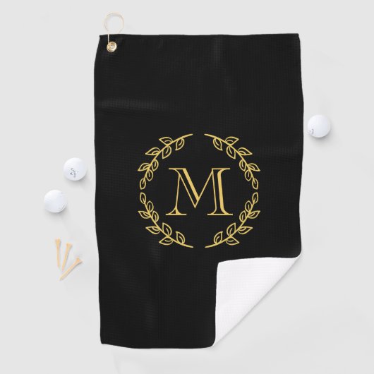 Serviette De Golf Monogramme vintage (En situation)