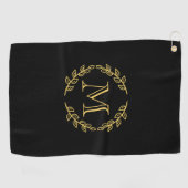 Serviette De Golf Monogramme vintage (Horizontal)