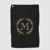 Serviette De Golf Monogramme vintage (Devant)