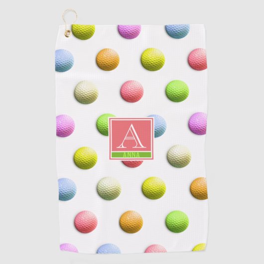 Serviette De Golf Monogrammed Ladies Golf Cadeaux Golf Serviette (Devant)