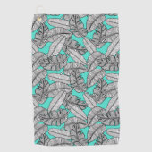 Serviette De Golf Monstère des Feuilles tropicaux (Devant)