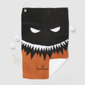 Serviette De Golf Monstre d'Halloween (En situation)