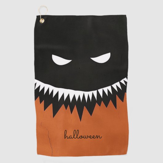 Serviette De Golf Monstre d'Halloween (Devant)