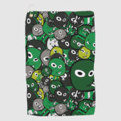 Serviette De Golf Monstre vert (Devant)