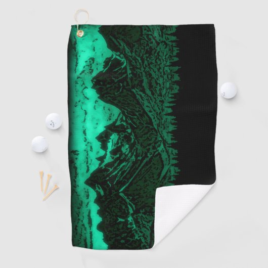 Serviette De Golf Monts Emerald (En situation)