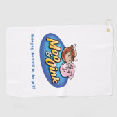 Serviette de golf Moo & Oink (Horizontal)