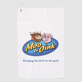Serviette de golf Moo & Oink