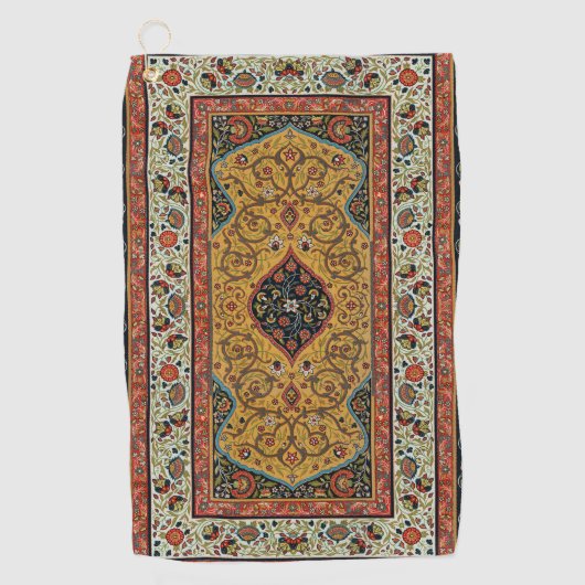Serviette De Golf Moquette Perse antique Design élégant (Devant)