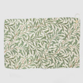 Serviette De Golf Morris - Saule d'antiquité feuilles & Branches Mot (Horizontal)