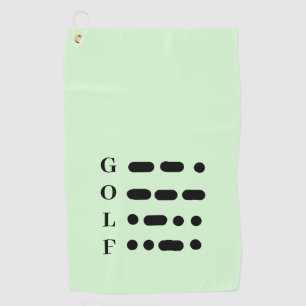 Serviette de golf Morse Code