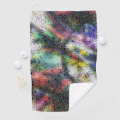 Serviette De Golf Mosaïque, éclats polies sur tachés couleur brille (En situation)