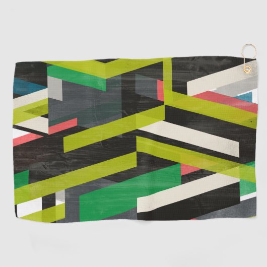 Serviette De Golf Motif à flux de suspension diagonal (Horizontal)