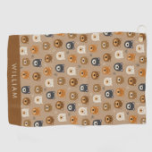 Serviette De Golf Motif à tête d'ours en peluche mignon (Horizontal)
