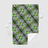 Serviette De Golf Motif Abstrait de fleurs de glycine violette (En situation)