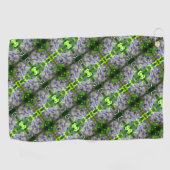 Serviette De Golf Motif Abstrait de fleurs de glycine violette (Horizontal)