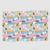 Serviette De Golf Motif abstrait de forme d'aquarelle (Horizontal)