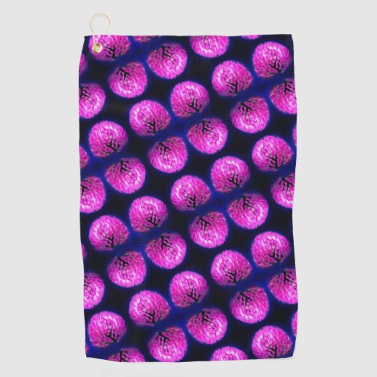 Serviette De Golf Motif Abstrait Fleur sauvage Red Clover (Devant)