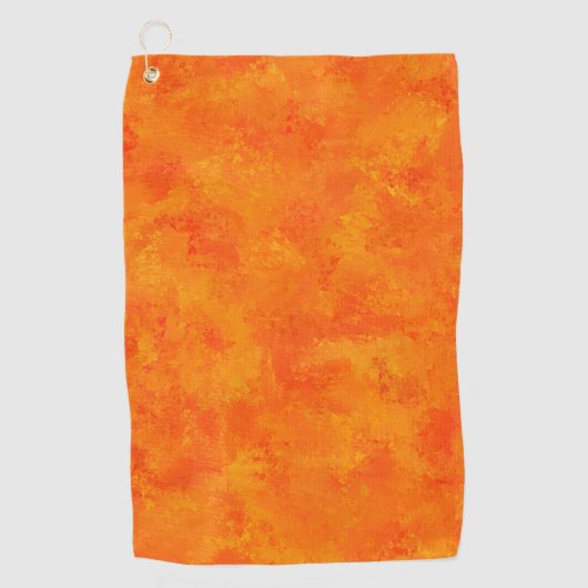Serviette De Golf Motif Abstrait orange (Devant)