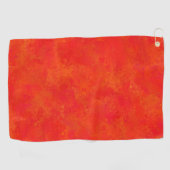 Serviette De Golf Motif abstrait orange rouge (Horizontal)