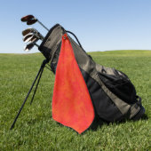 Serviette De Golf Motif abstrait orange rouge (Vert)