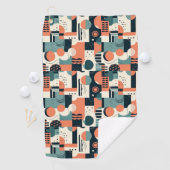 Serviette De Golf Motif Abstrait sans fil minimal - géométrique (1) (En situation)