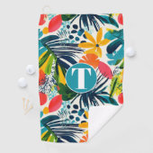 Serviette De Golf Motif Abstrait Tropical personnalisé (En situation)