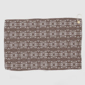 Serviette De Golf Motif abstrait unique marron (Horizontal)