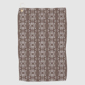 Serviette De Golf Motif abstrait unique marron (Devant)