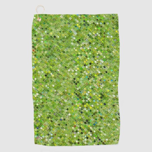 SERVIETTE DE GOLF MOTIF ABSTRAIT VERT (Devant)