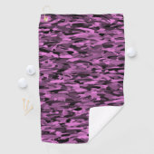 Serviette De Golf Motif Abstrait Violet Noir (En situation)