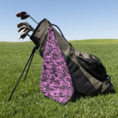 Serviette De Golf Motif Abstrait Violet Noir (Vert)