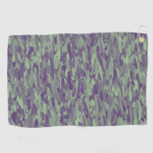Serviette De Golf Motif Abstrait violet vert (Horizontal)