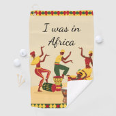 Serviette De Golf Motif Africain  (En situation)