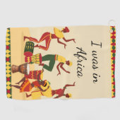 Serviette De Golf Motif Africain  (Horizontal)