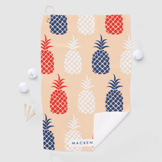 Serviette De Golf Motif ananas (En situation)