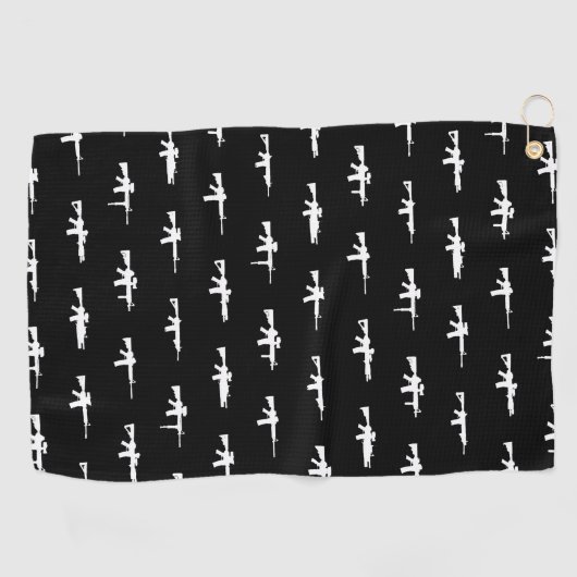 Serviette De Golf Motif AR15 (Horizontal)