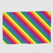 Serviette De Golf Motif arc-en-ciel diagonal (Horizontal)