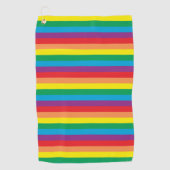 Serviette De Golf Motif arc-en-ciel simple (Devant)