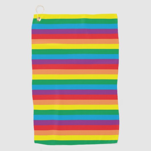 Serviette De Golf Motif arc-en-ciel simple (Devant)