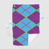 Serviette De Golf Motif Argyle Classique (En situation)