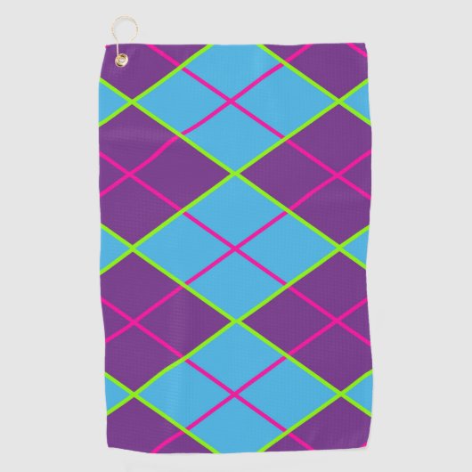 Serviette De Golf Motif Argyle Classique (Devant)