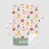 Serviette De Golf Motif aux fruits mignons (En situation)