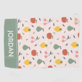 Serviette De Golf Motif aux fruits mignons (Horizontal)