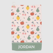 Serviette De Golf Motif aux fruits mignons (Devant)